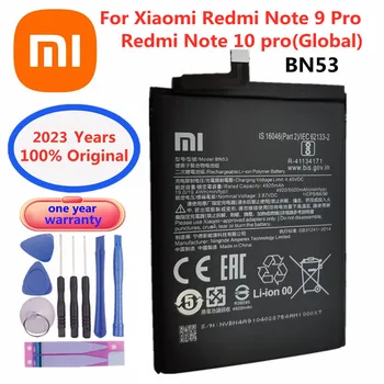 5020 ма BN53 100% Оригинална Батерия За Xiaomi Redmi Note 9 Pro/Redmi Note 10 pro (Глобална версия) Телефон Bateria 